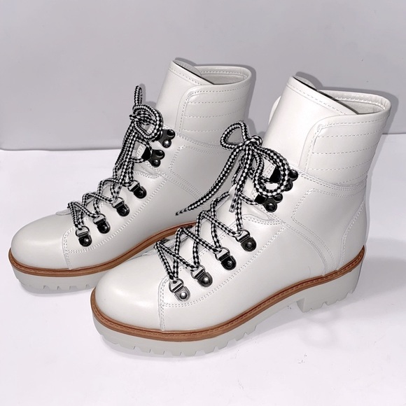 NEW MARC FISHER ISTON BOOTS LEATHER IVORY COLOR - Picture 9 of 15